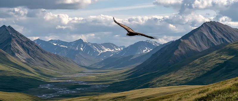 Golden Eagle (Aquila chrysaetos) in Alaska