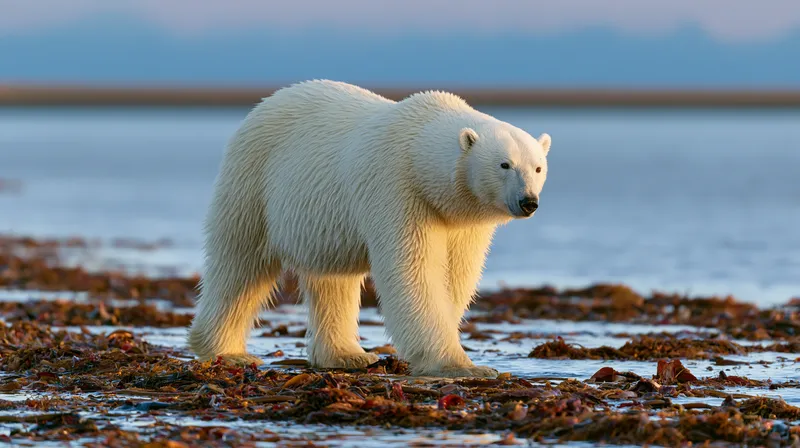 Polar bear (Ursus maritimus) in Alaska