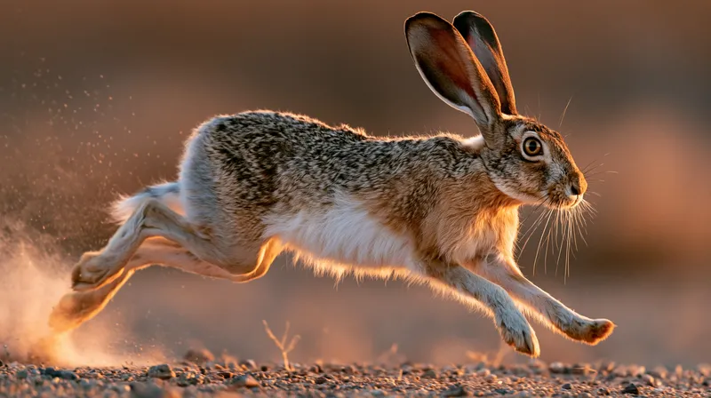 Black-tailed Jackrabbit (Lepus californicus) in Arizona