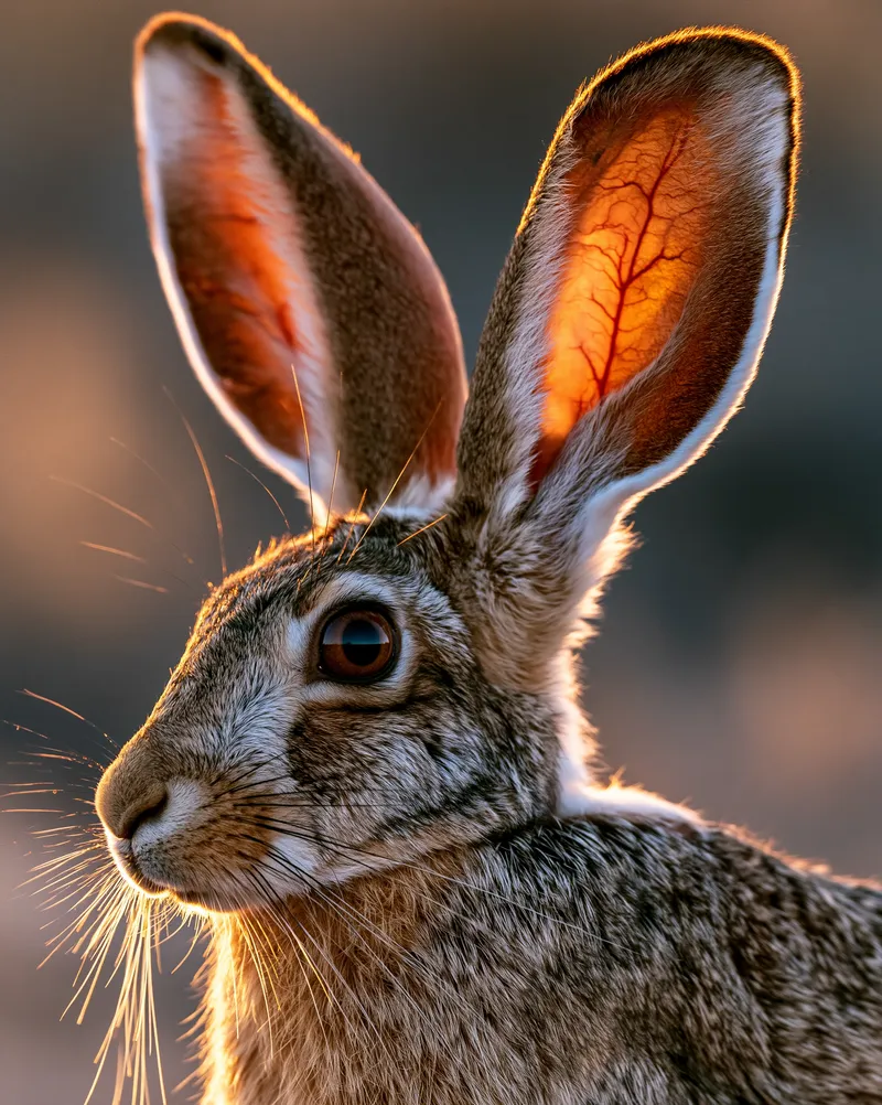 Black-tailed Jackrabbit (Lepus californicus) in Arizona