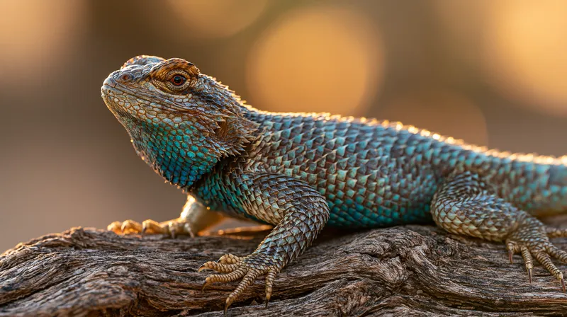 Desert spiny lizard (Sceloporus magister) in Arizona