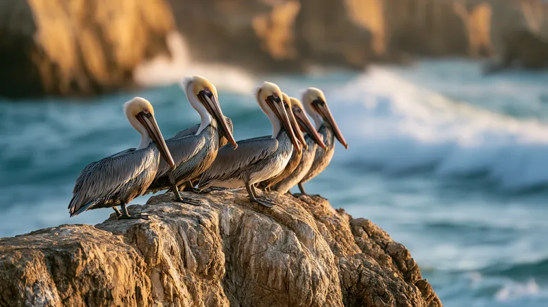brown pelican (Pelecanus occidentalis) in California