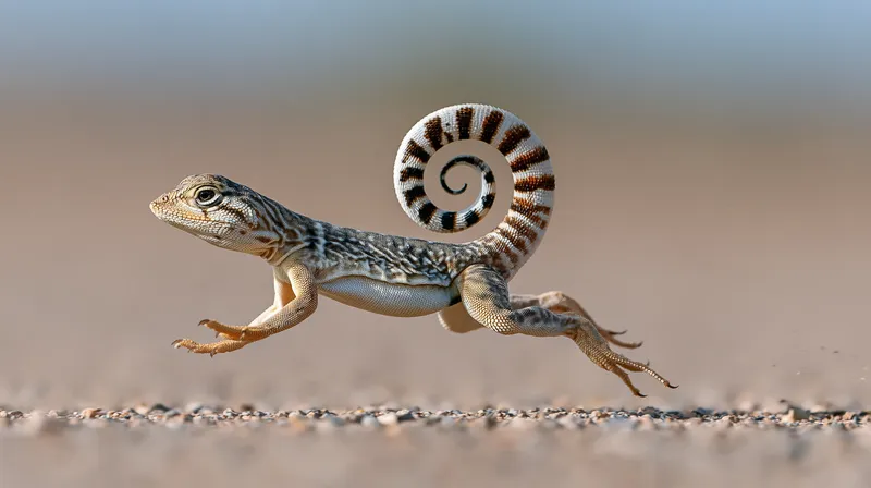 Zebra-tailed lizard (Callisaurus draconoides) in California