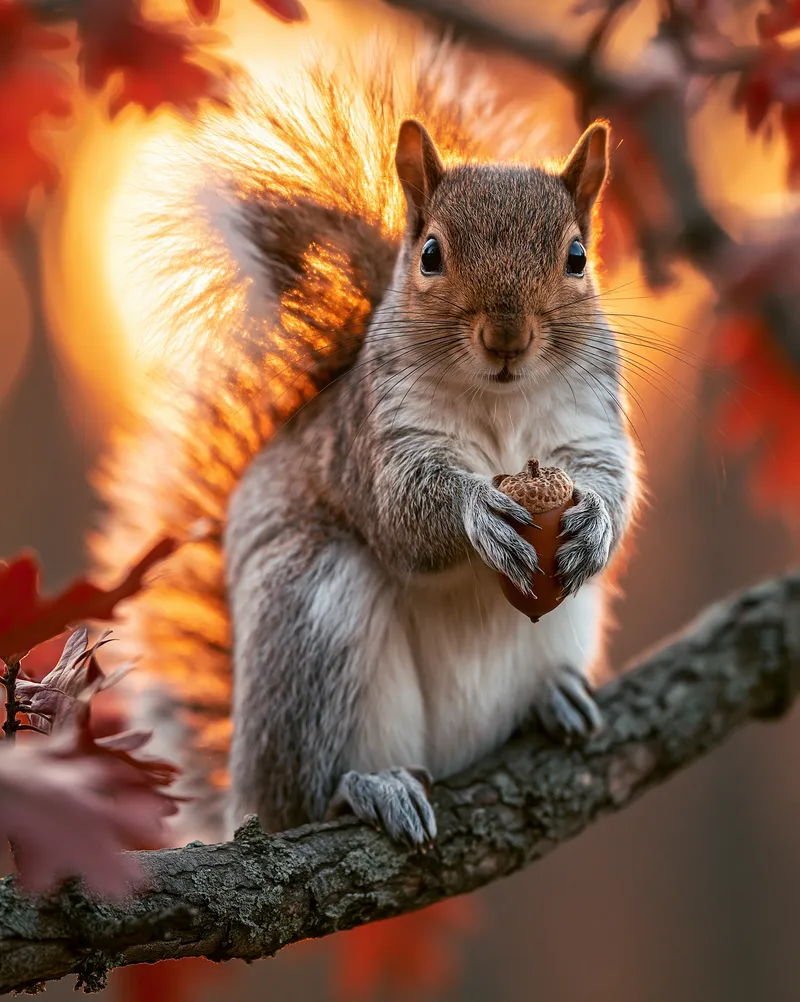 Gray squirrel (Sciurus carolinensis) in Connecticut