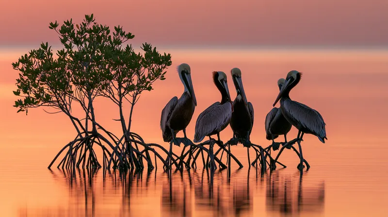 brown pelican (Pelecanus occidentalis) in Florida