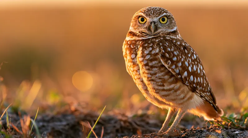 Burrowing owl (Athene cunicularia) in Florida
