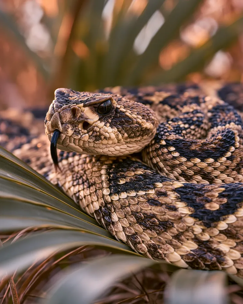 Eastern diamondback rattlesnake (Crotalus adamanteus) in Florida