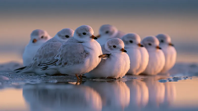 Piping plover (Charadrius melodus) in Florida