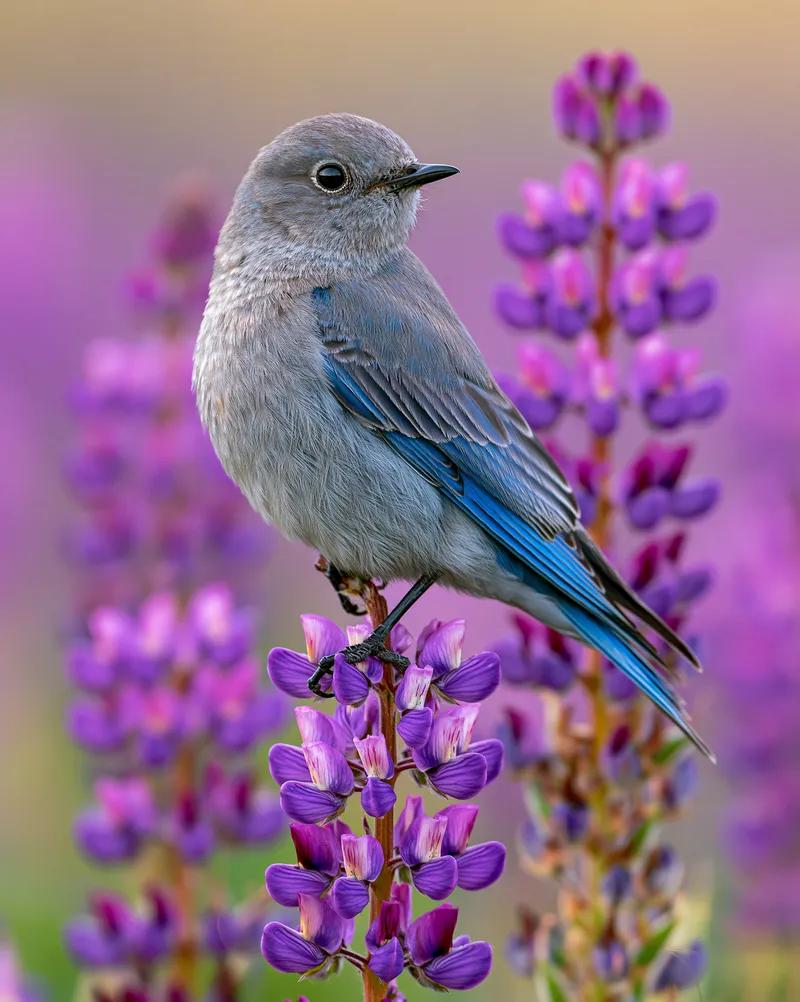 Mountain Bluebird (female) (Sialia currucoides) in Idaho