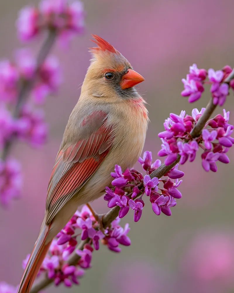 Northern Cardinal (female) (Cardinalis cardinalis) in Illinois