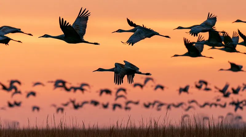 Sandhill Crane (Antigone canadensis) in Indiana