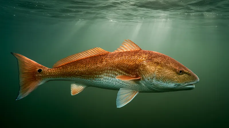 Bull Redfish (Red Drum) (Sciaenops ocellatus) in Louisiana