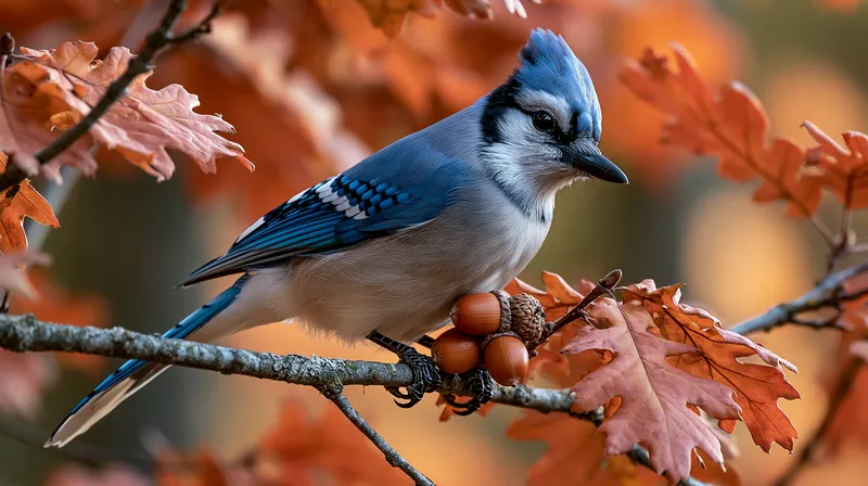 Blue Jay (Cyanocitta cristata) in Michigan