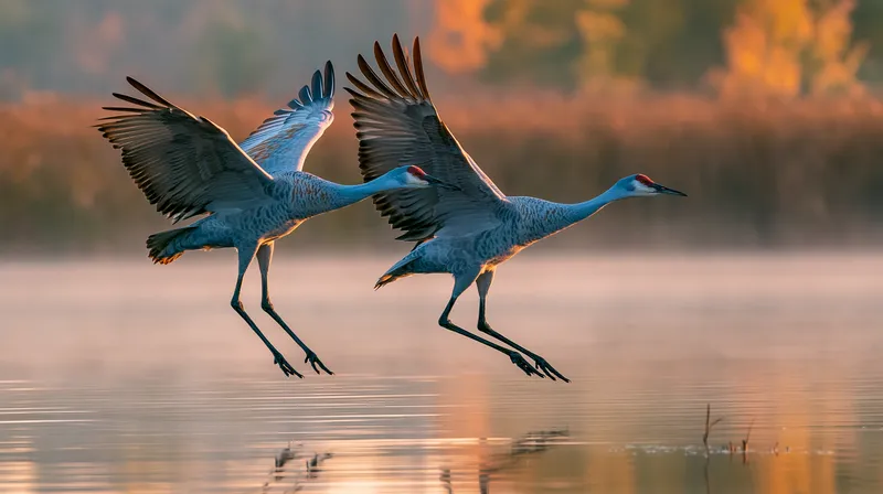 Sandhill Crane (Antigone canadensis) in Michigan