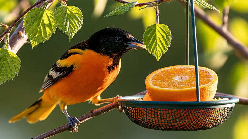 Baltimore Oriole (male) (Icterus galbula) in Minnesota