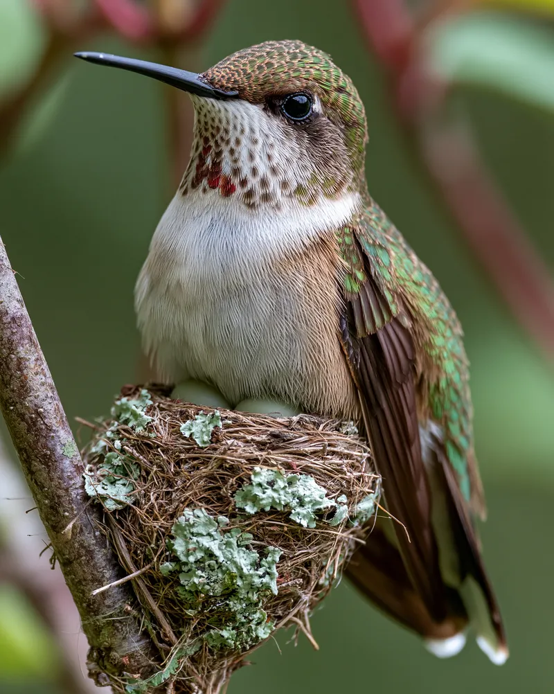 Ruby-throated hummingbird (Archilochus colubris) in North Carolina