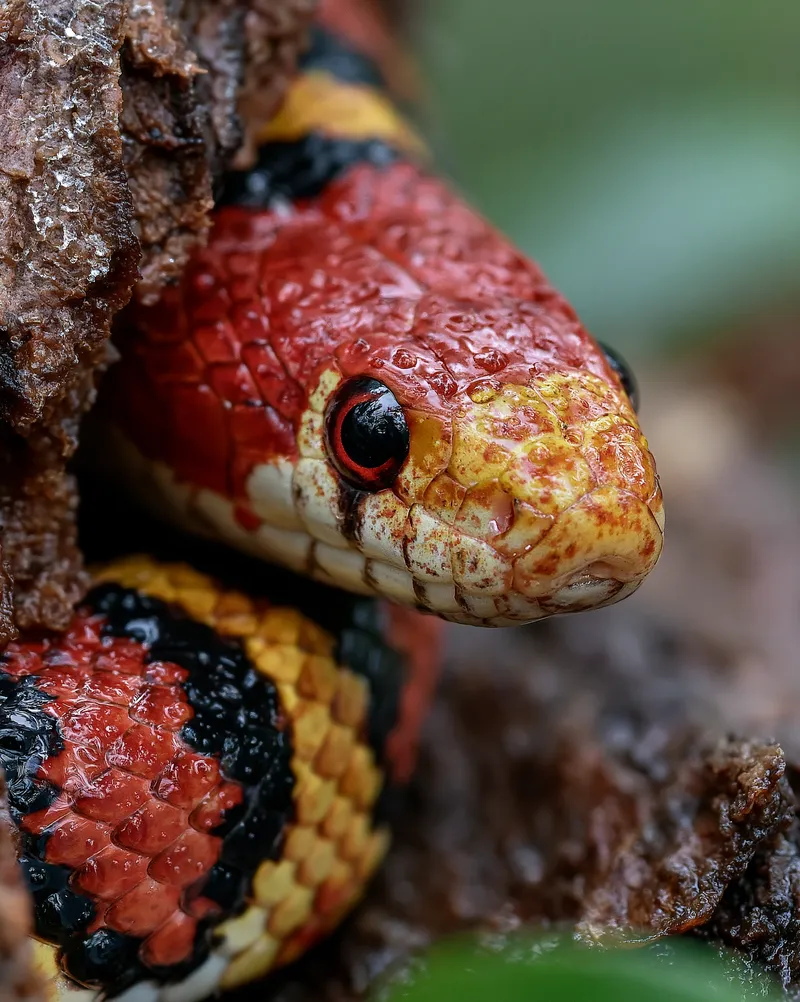 Scarlet kingsnake (Lampropeltis elapsoides) in North Carolina