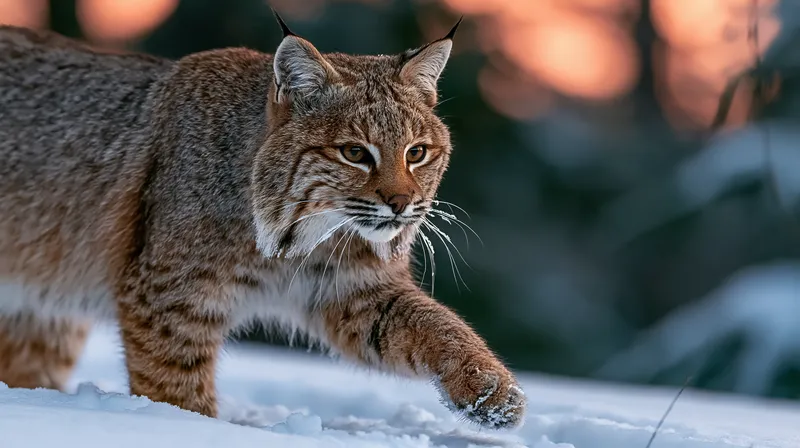 Eastern bobcat (Lynx rufus) in New Hampshire
