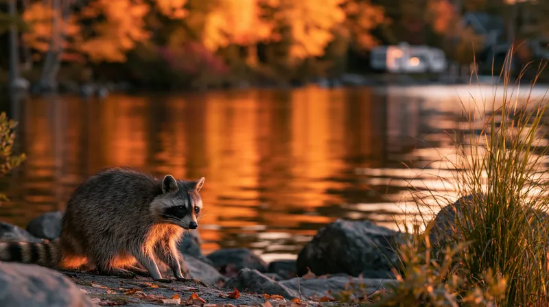 Raccoon (Procyon lotor) in New Hampshire