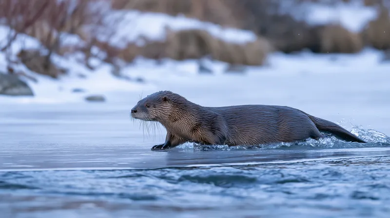 River otter (Lontra canadensis) in New Hampshire