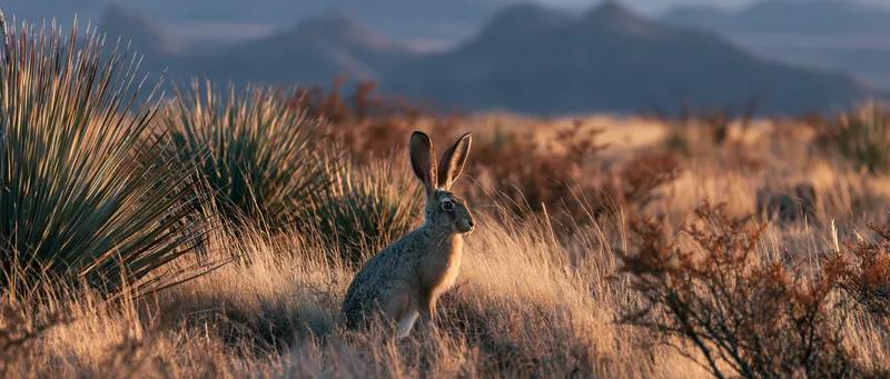Black-tailed Jackrabbit (Lepus californicus) in New Mexico