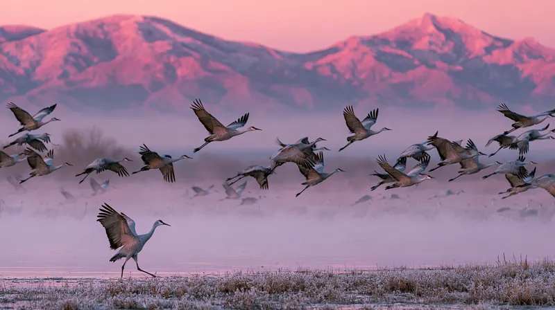 Sandhill Crane (Antigone canadensis) in New Mexico