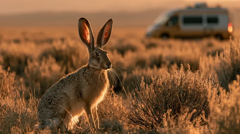 Black-tailed Jackrabbit (Lepus californicus) in Nevada