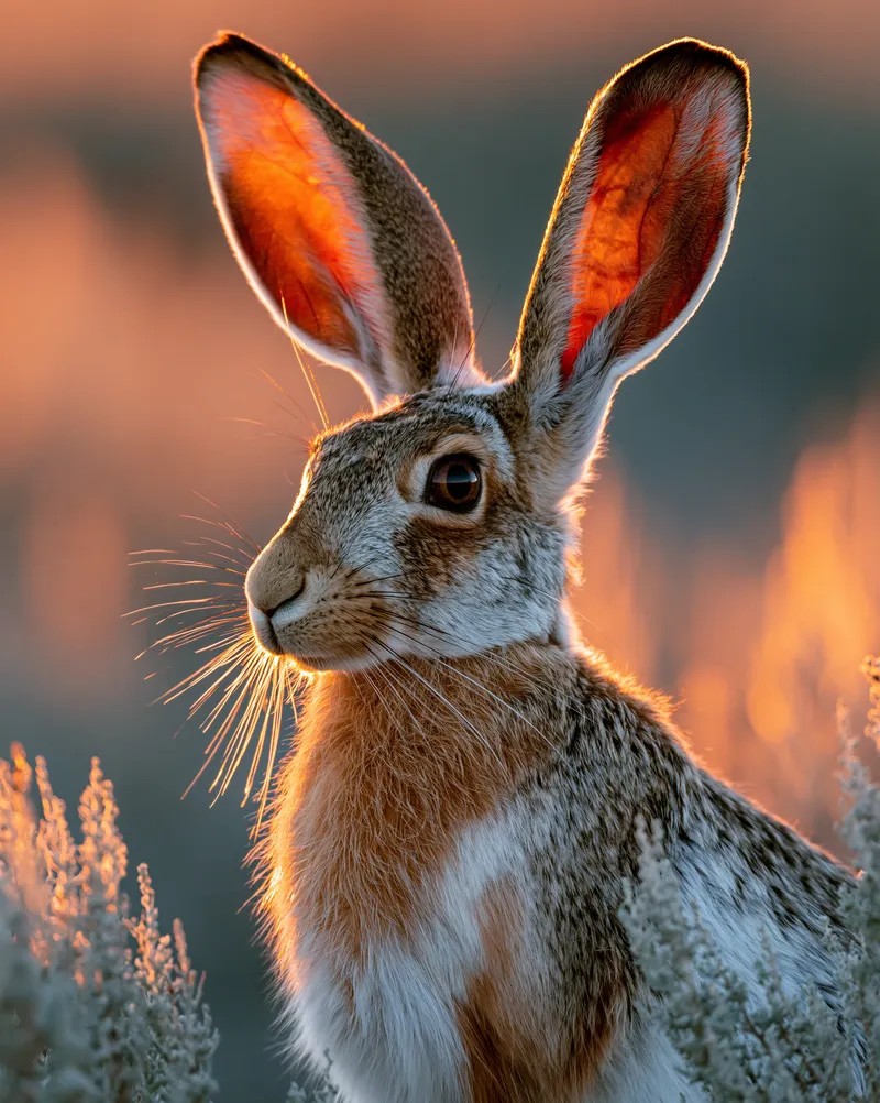 Black-tailed Jackrabbit (Lepus californicus) in Nevada