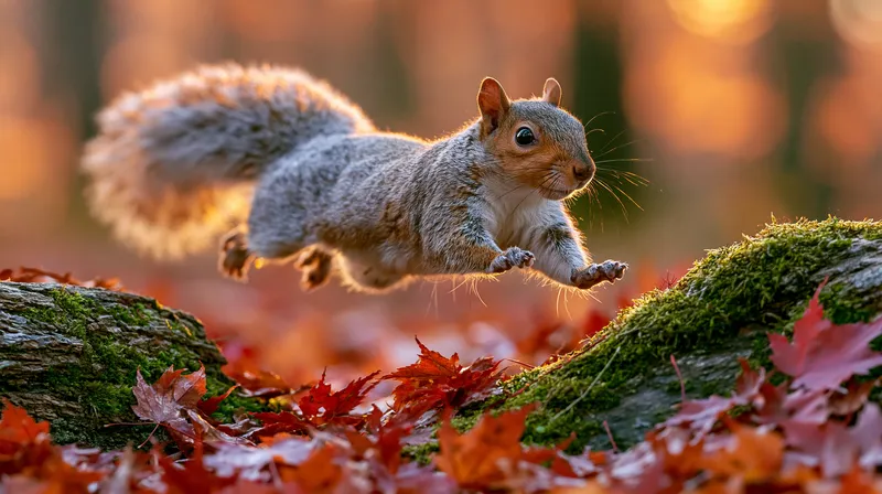 Gray squirrel (Sciurus carolinensis) in New York