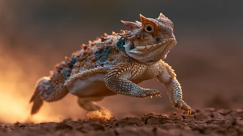 Texas horned lizard (Phrynosoma cornutum) in Oklahoma