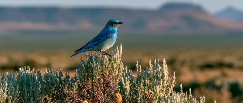 Mountain Bluebird (male) in Oregon