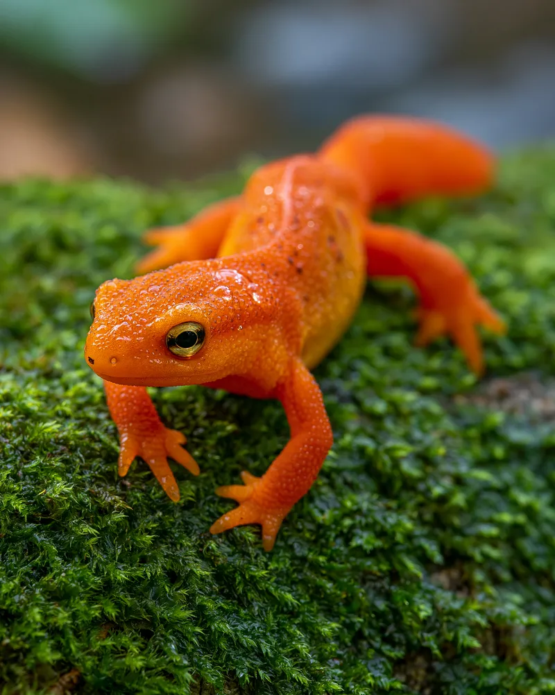 Eastern Newt (red eft stage) (Notophthalmus viridescens) in Tennessee