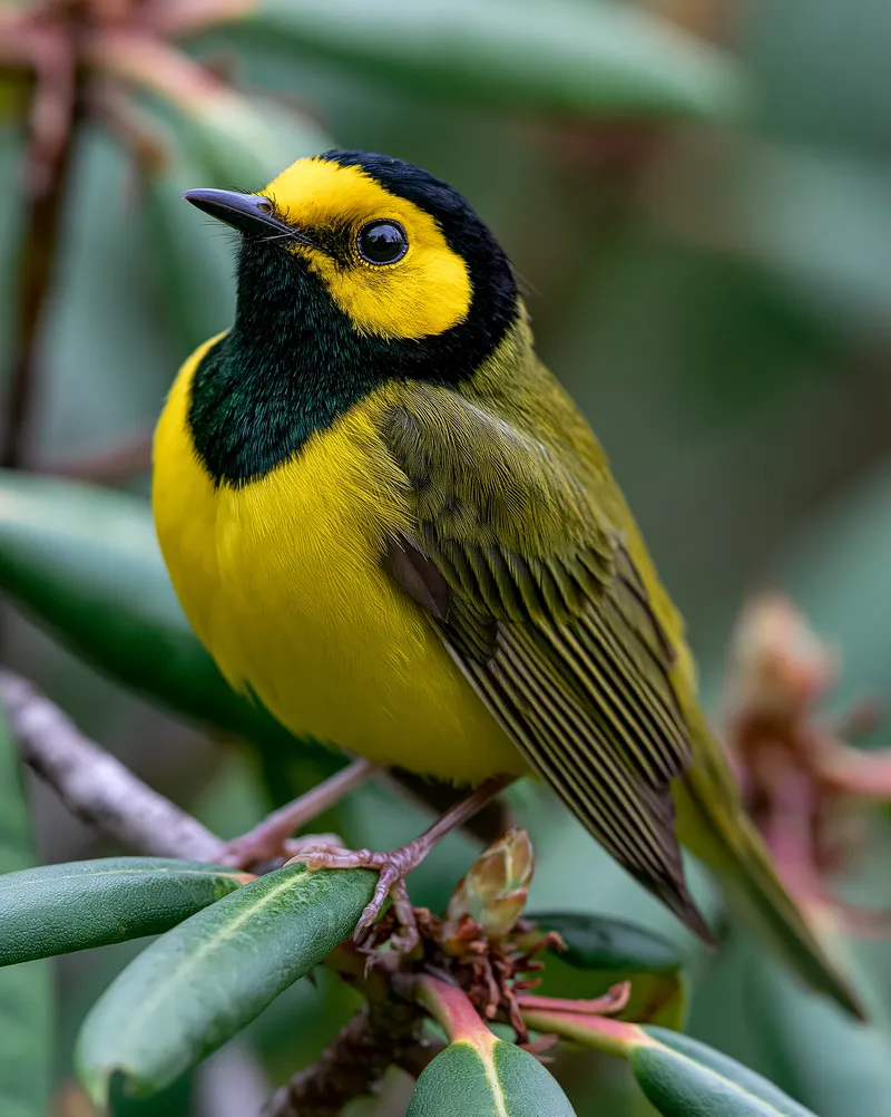Hooded Warbler (male) (Setophaga citrina) in Tennessee