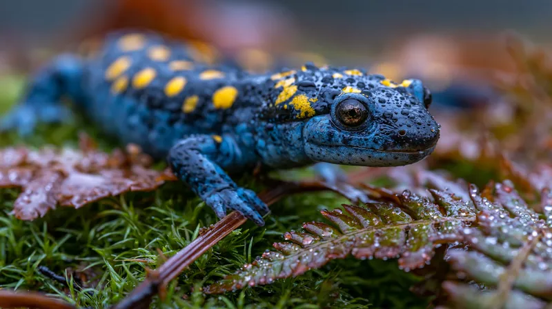 Spotted salamander (Ambystoma maculatum) in Tennessee