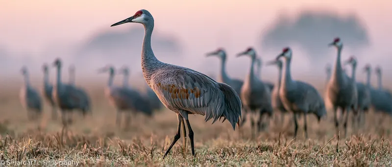 Sandhill Crane (Antigone canadensis) in Texas