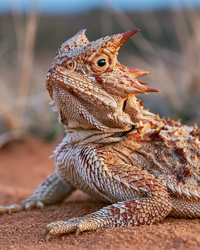 Texas horned lizard (Phrynosoma cornutum) in Texas