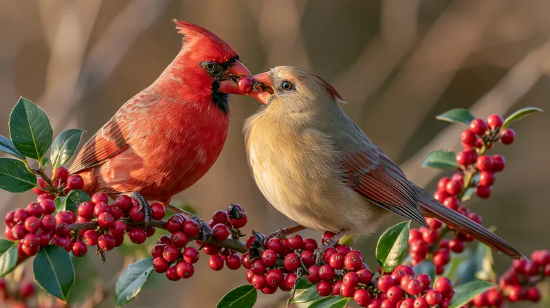 Northern Cardinal (pair) in Virginia