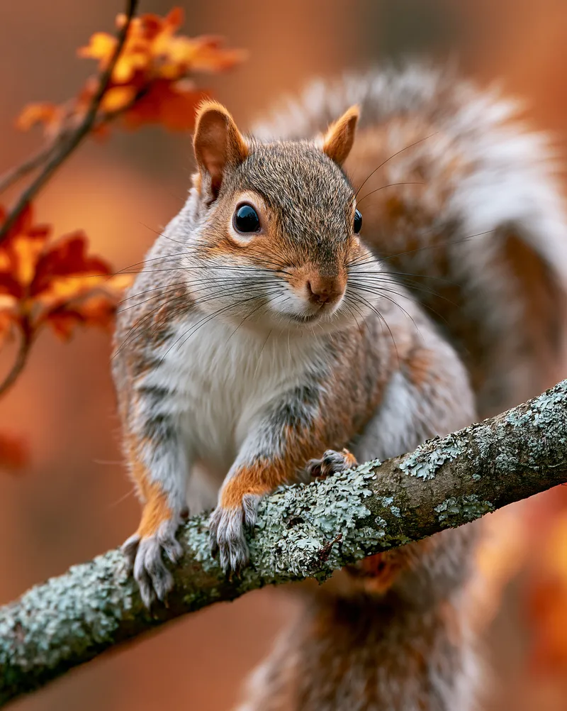 Gray squirrel (Sciurus carolinensis) in Vermont
