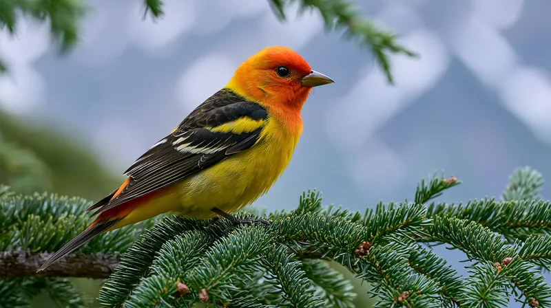 Western Tanager (male) (Piranga ludoviciana) in Washington