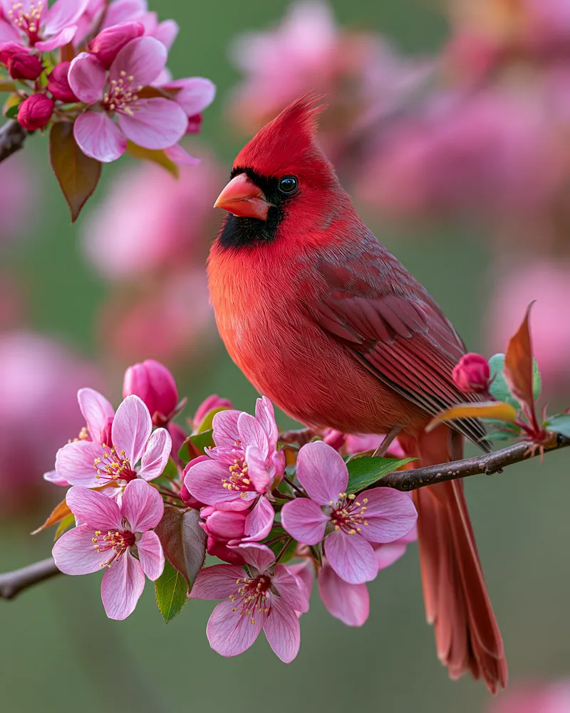 Northern Cardinal (male) (Cardinalis cardinalis) in West Virginia